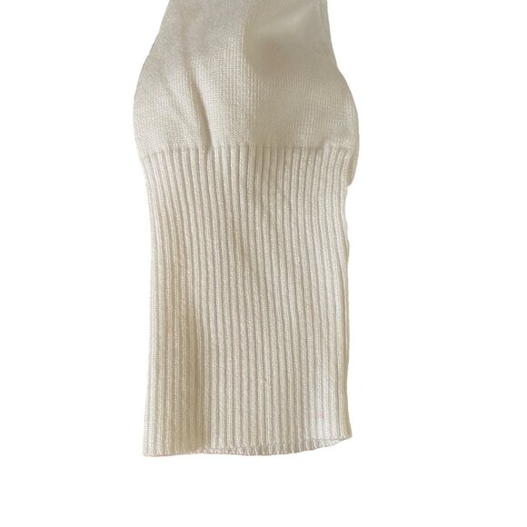 Folunsi women's medium white long sleeve stretchy open cardigan sweater - Picture 7 of 13